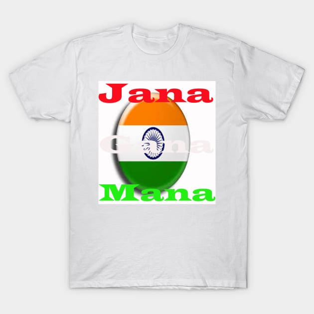 jana gana mana T-Shirt by paulashish